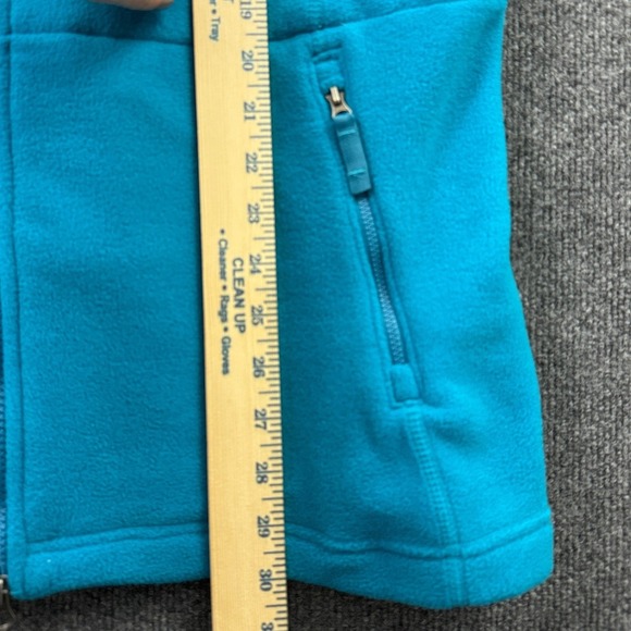 Lands' End Polartec Aircore 200 Fleece Hoodie Women 18 Blue Full Zip Jacket - Picture 8 of 14